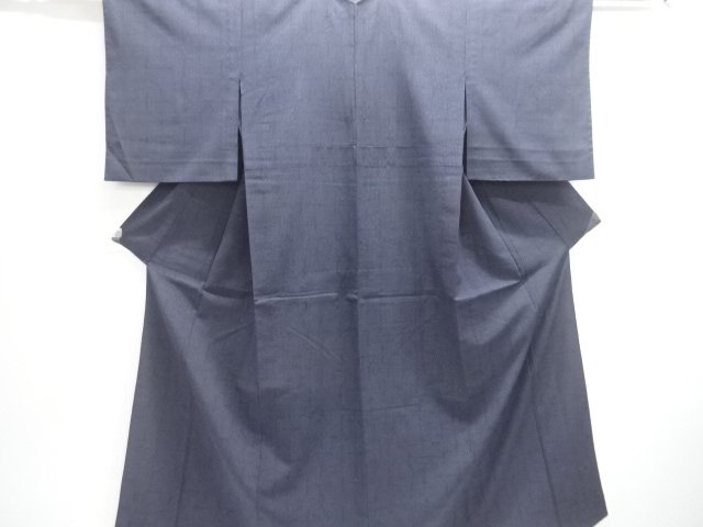 JAPANESE KIMONO / ANTIQUE HITOE KIMONO / SILK / HON-SHIOZAWA / WOVEN GRID